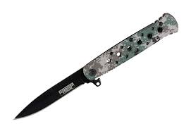 Shelter 9094 7.25 In. Defender Xtreme Folding Spring Assisted Knife Grey Digital Camouflage