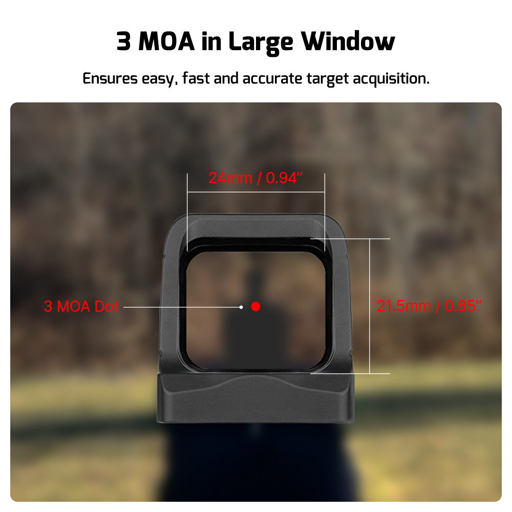 Olight Osight 3 MOA Red Dot with Magnetic Charging Cover