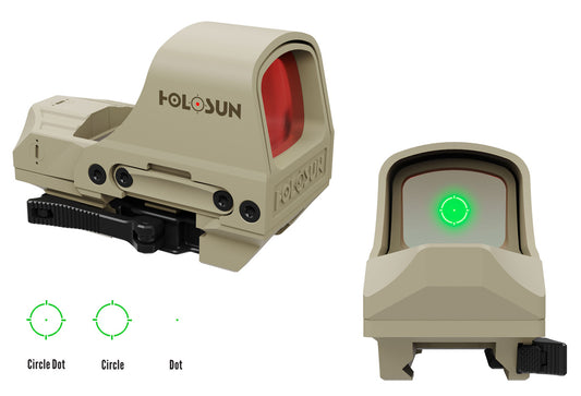 Holosun HS510C-GR-FDE ELITE Reflex Sight W/GREEN SUPER LED-FDE