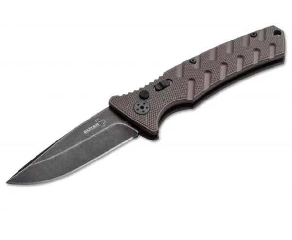 Boker Plus Strike Spearpoint EDC Manual Folding Knife, D2, Aluminum, B-01BO459