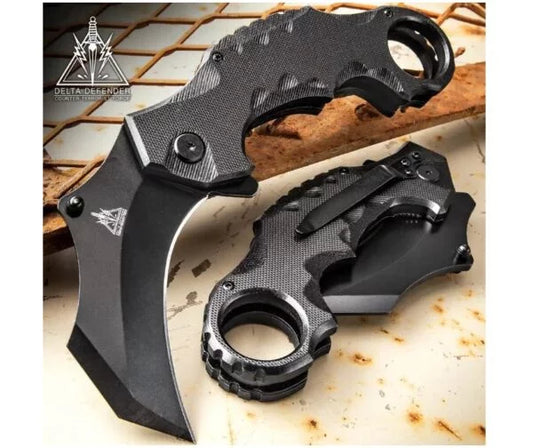 Delta Defender Karambit Flipper Folding Knife