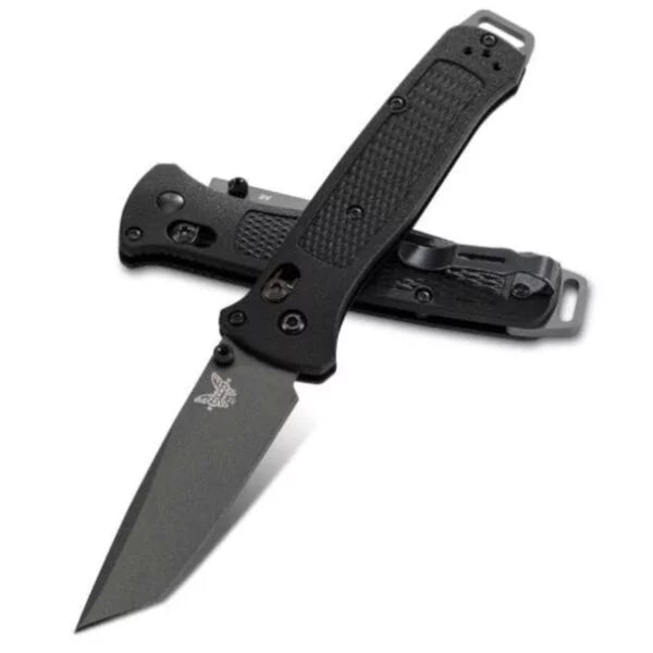 Benchmade Bailout Tanto Folding Knife, CPM 3V, Black Handle, 537GY