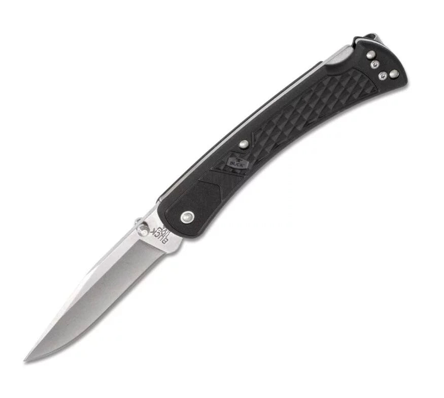 Buck Slim Hunter Select Folding Knife, 420HC Steel, GFN Black, BU0110BKS1