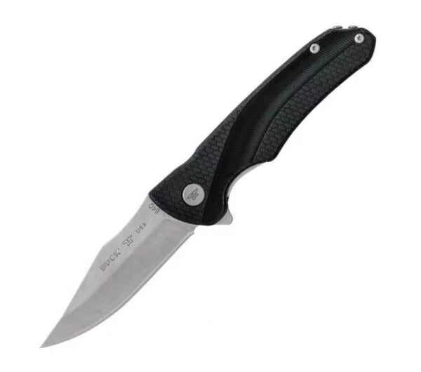 Buck Sprint Select Flipper Folding Knife, 420HC Steel, GFN Black, BU0840BKS1