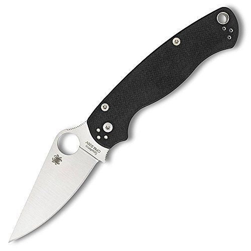 Spyderco Para Military 2 Compression Lock Folding Knife, CPM S45VN, G10 Black, C81GP2