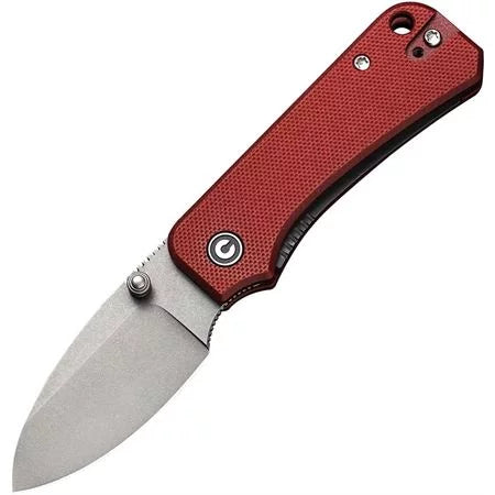 CIVIVI Baby Banter Folding Knife, Nitro V SW, G10 Burgundy, 19068S-6