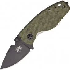 DPX HEAT/F Framelock Folding Knife, D2 Steel, G10 OD Green, HTF002