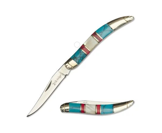 ELK Ridge Manual Folder-Toothpick Blade 3” Mother of Pearl/Stone Handle