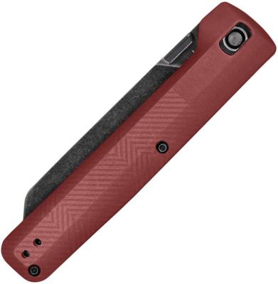 Gerber Pledge Folding Knife, Black SW Blade, GFN Drab Red, G1067528