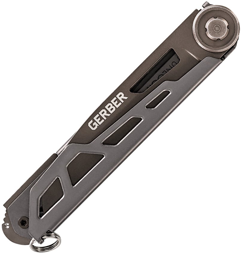 Gerber Armbar Slim Cut Folding Knife Multitool, Aluminum Blatic Haze, G3814