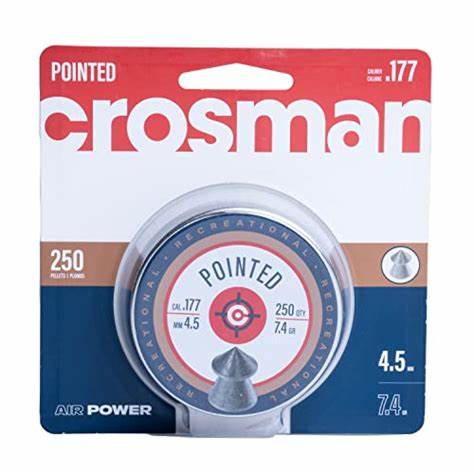 Crosman P177 Pointed Pellet.177 Caliber, 7.4 Grain, 250 Count