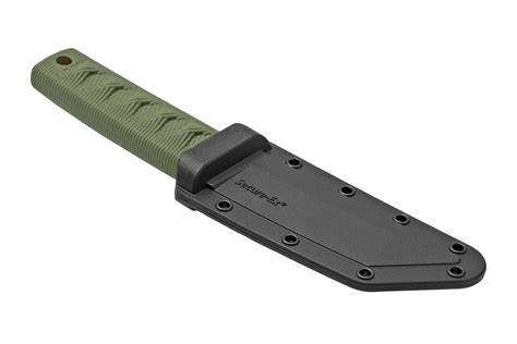 Cold Steel Kyoto I Fixed Blade Knife, SW Tanto, OD Green Handle, 17DAODSW