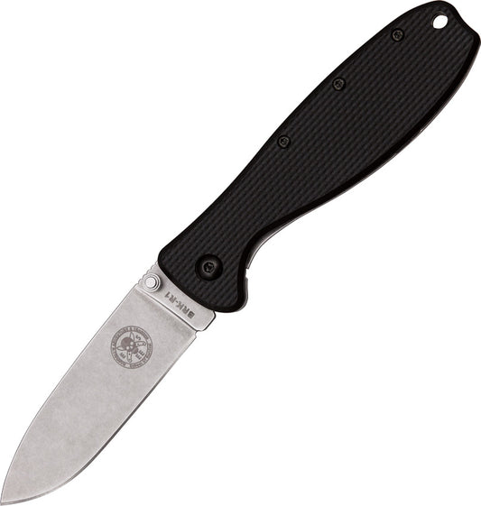 ESEE Zancudo Framelock Folding Knife, AUS 8, GFN Black/Stainless, BRKR1