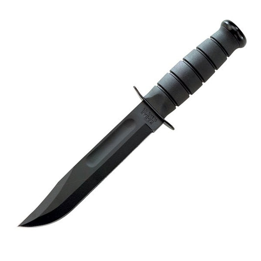 Ka-Bar 1213 Fighting Fixed Blade Knife, 1095 Cro-Van, Hard Sheath 1213