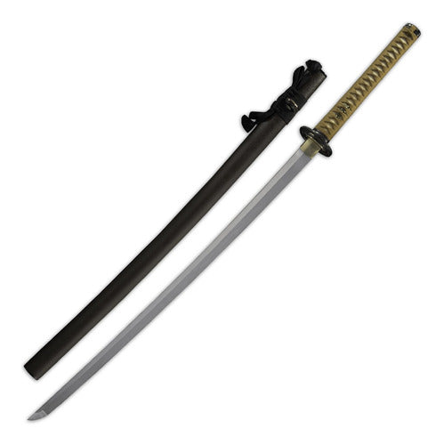 Dragon King Autumn Ginkgo Leaf Katana, 5160 Carbon, SD35210