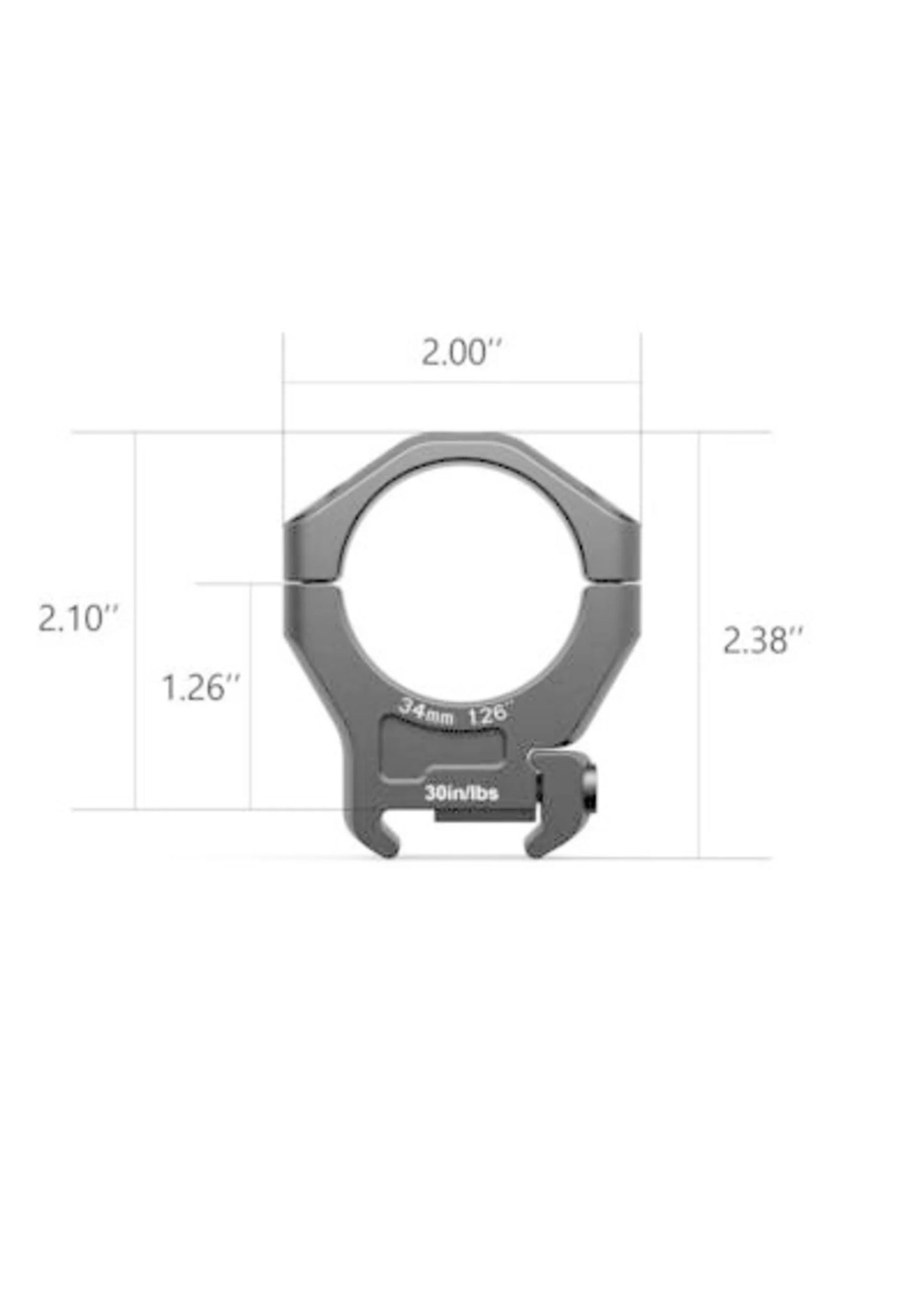 ARKEN Halo Scope Rings 34mm Medium