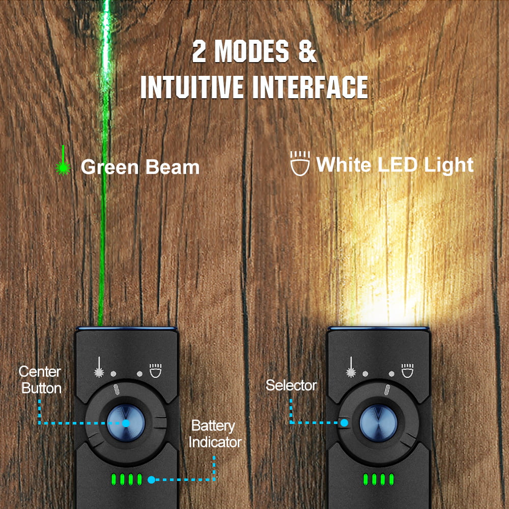 Olight Arkfeld Flat Flashlight with Green Laser & White Light Neutral White