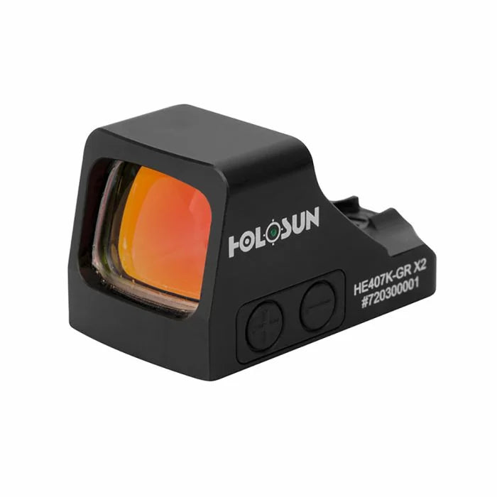 Holosun HE407K-GR X2 Compact Open Reflex Sight, 6 MOA Green Dot