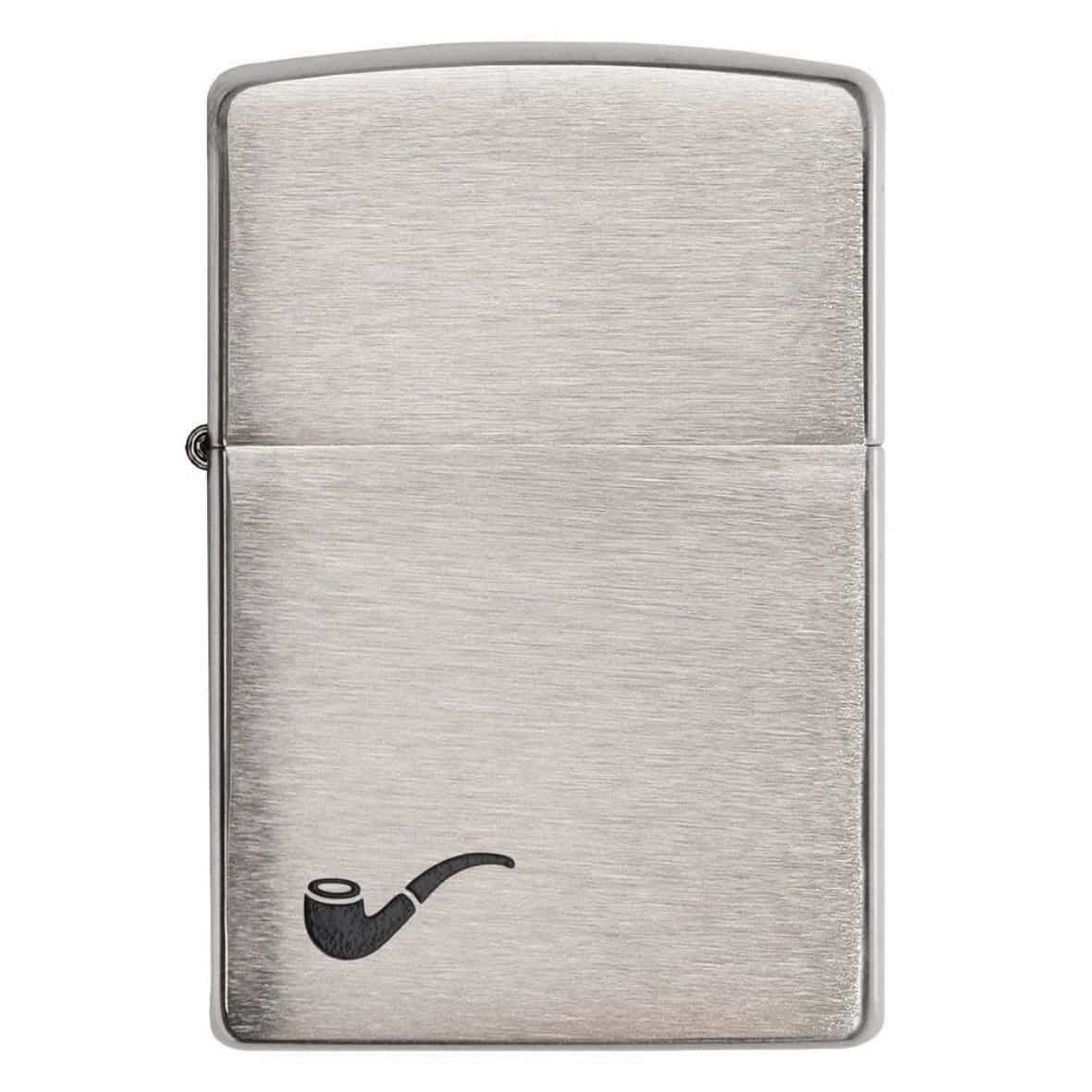 Zippo Brushed Chrome Pipe Lighter 200PL